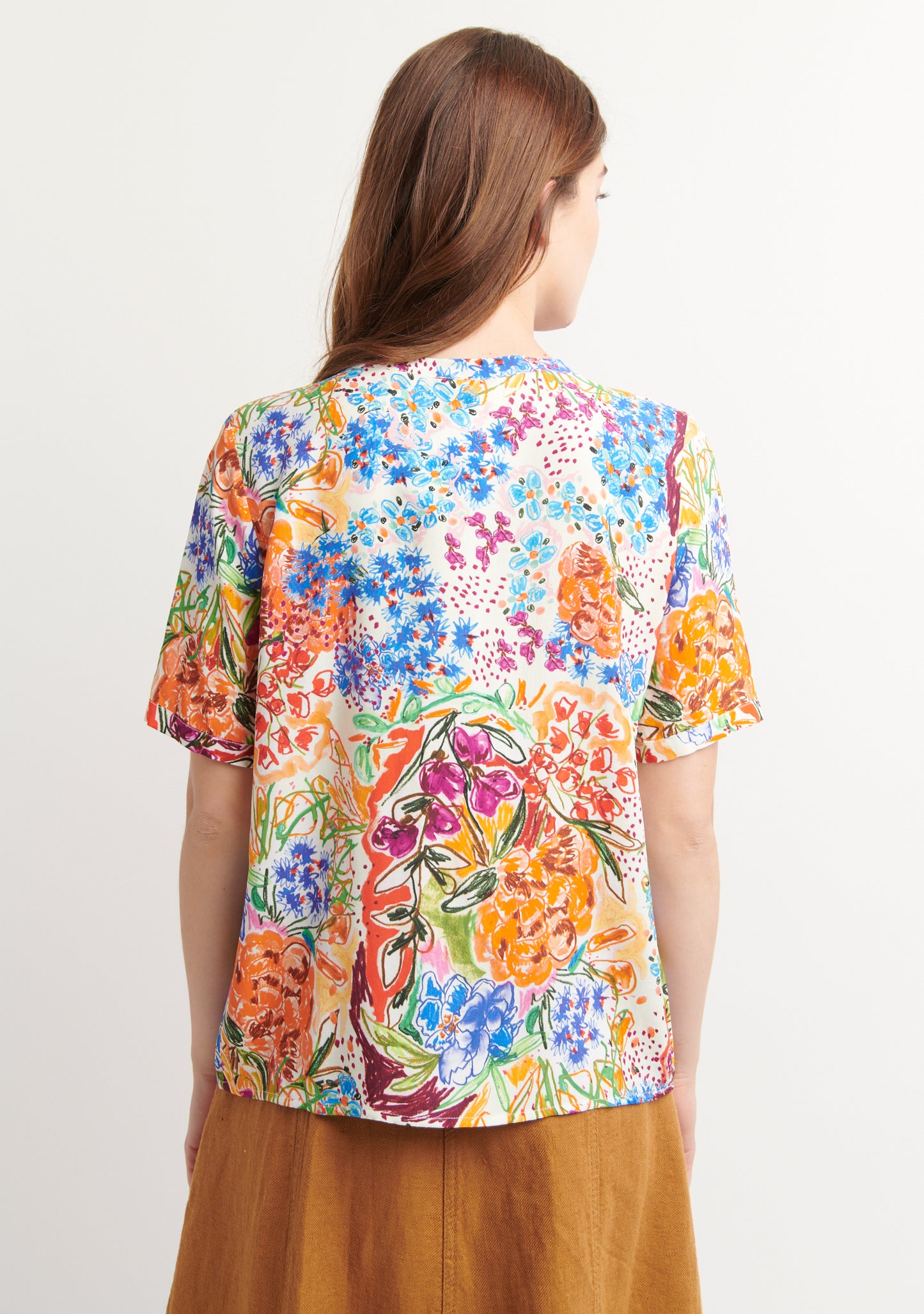 BLOUSE TOPSI GARDEN MULTICOLORE