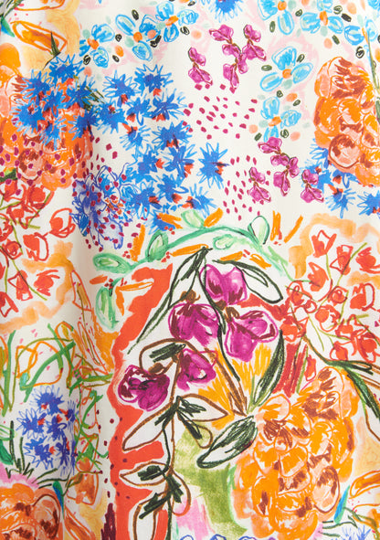BLOUSE TOPSI GARDEN MULTICOLORE