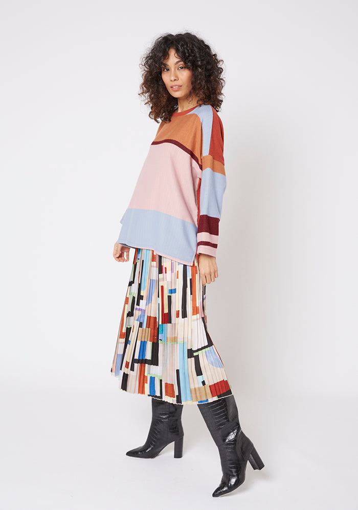 PULL XIPOB RAYURES PASTEL